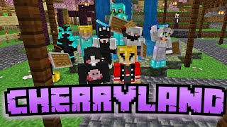 MINECRAFT  SERIE CHERRYLAND!! | VOLVEMOS A NUESTRA SERIE ROLEANDO Y COTORREANDO!🔴 😈🤙😎