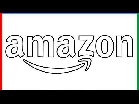 How to draw Amazon Logo step by step for beginners