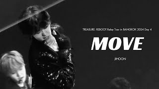 [4K] 240526 REBOOT in BANGKOK D4 트레저 T5 지훈 무브 직캠 | TREASURE T5 JIHOON MOVE FOCUS FANCAM