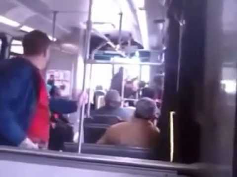 Cleveland Bus Driver Uppercuts Out of Control Girl - UNCUT Video!