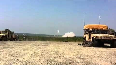 Forward observers call in rounds of white phosphorus