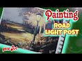 Painting a light post  acrylic painting  gene artartwork pagguhit