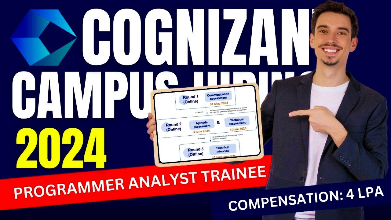 Cognizant Campus Hiring 2024 Programmer Analyst Trainee Freshers