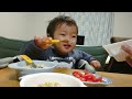 Refuse everything❗ I opened 2 packs of natto but it was rejected ... 👶💦【全力拒否❗納豆も2パック開けたのに拒否されました…👶💦】