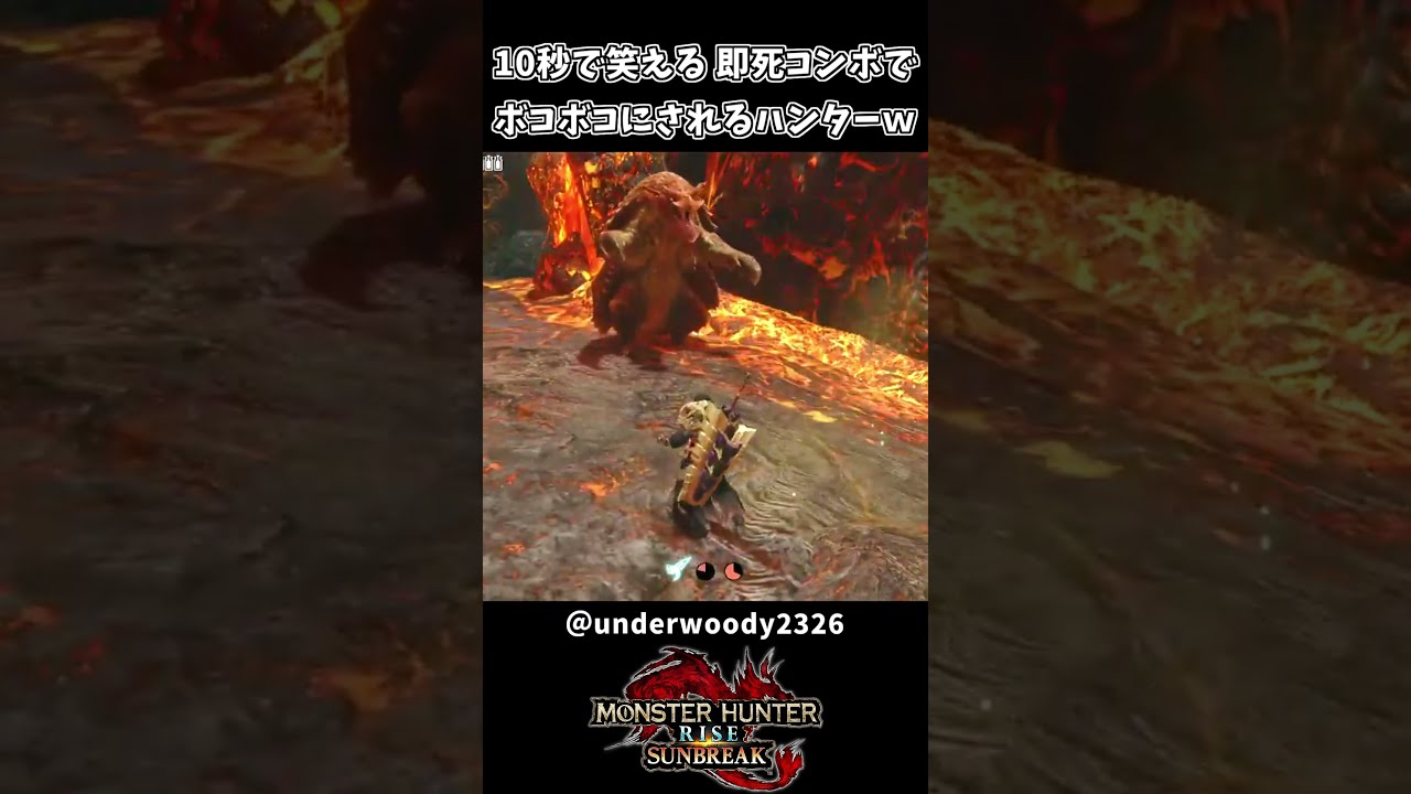 即死コンボでボコボコにされるハンター【モンハンサンブレイク】