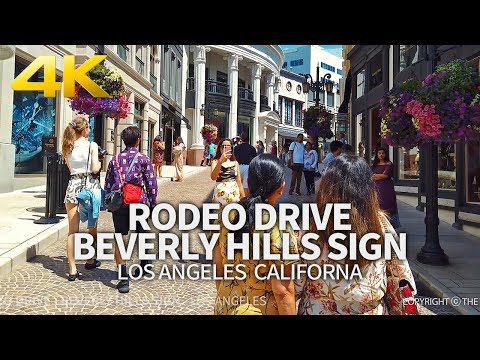 LOS ANGELES - Rodeo Drive, Beverly Hills Sign, Los Angeles, California, USA, Travel, 4K UHD