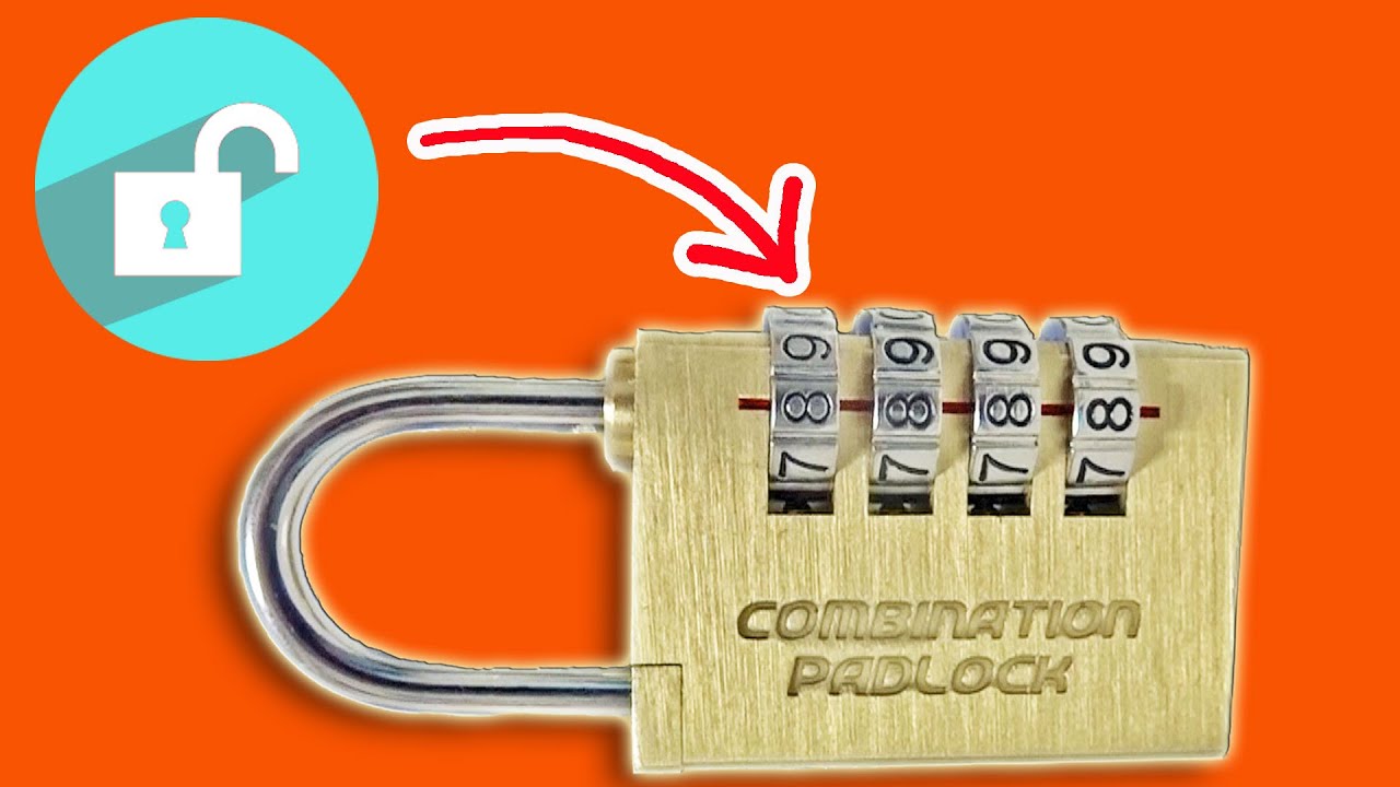 How to crack a combination lock in seconds With No tools ...
