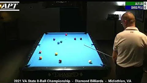 2021 VA State 8-Ball Championships:  Alf Lid vs Ch...