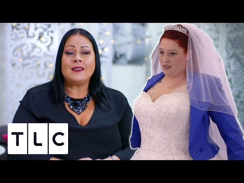 Bride Wants To Wear An Electric Blue Leather Jacket With Her Wedding Dress | Curvy Brides Boutique