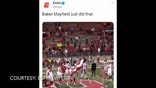 Baker Mayfield "absolutely not" sorry about planting Oklahoma flag at Ohio Stadium