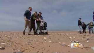 WW2 veteran returns to Omaha beach after 69 years- WW2 CLIPS