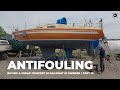 Buying a Cheap Sailboat in Sweden - Polishing the hull and applying bottom paint