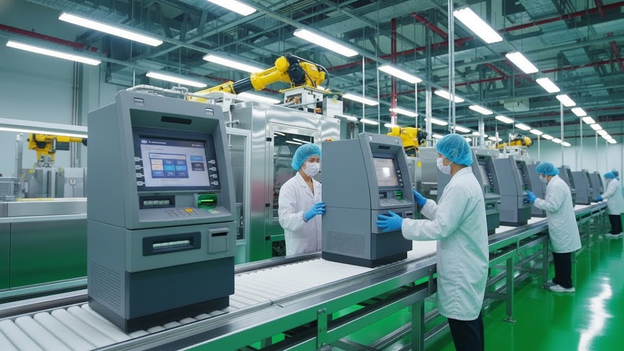 Inside a Modern ATM Machine Factory | From Circuit Boards to Cash ...