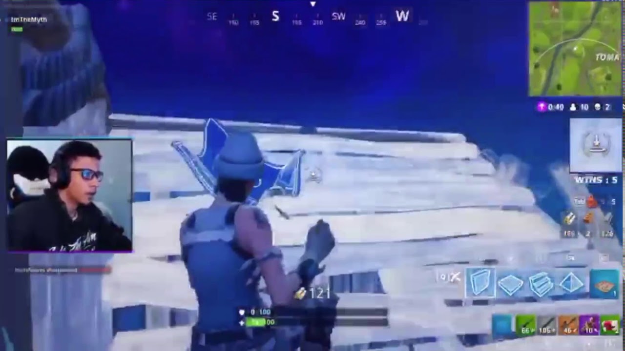 FORTNITE MYTH VS NINJA *FULL FIGHT*OMG!