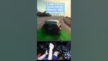 A clean drift in the Corner with the Mercedes AMG A-45 in NFS Heat - Logitech g29 | Steering Wheel