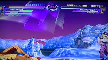 (PS3) in 2013: MvC 2 / Marvel Vs Capcom 2   Arcade Mode Playthough  Dhalsim / Morrigan