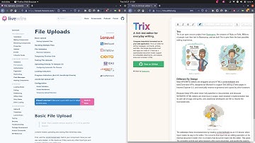 Trix attachments with Livewire