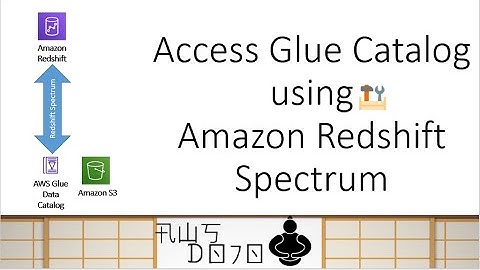 AWS Tutorials - Access Glue Catalog using Amazon Redshift Spectrum
