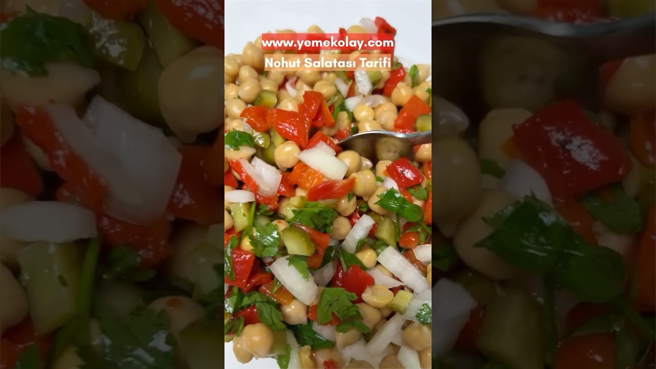 Nohut Salatası Tarifi 🥙 Yüksek Proteinli & Lifli 🔥 Çok Pratik ❗️ Nohut Salatası Tarifi 🥙 Yüksek Proteinli & Lifli 🔥 Çok Pratik ❗️