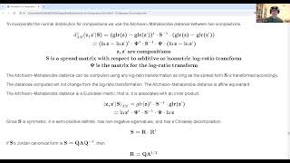 Geostatistics for Compositional Data with R - 3.4 Additive Logistic Normality and Mahalanobis Metric