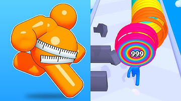 Tall Man Run 🆚 Layer Man - Satisfying Gameplay Walkthrough ios, android - Apple Gameplay