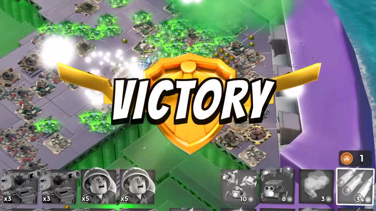 Boom Beach - Mega Crab - Attack 76 (Clear=Free Attack) (Scorched Crab=Fire And Explode) (Reverse)