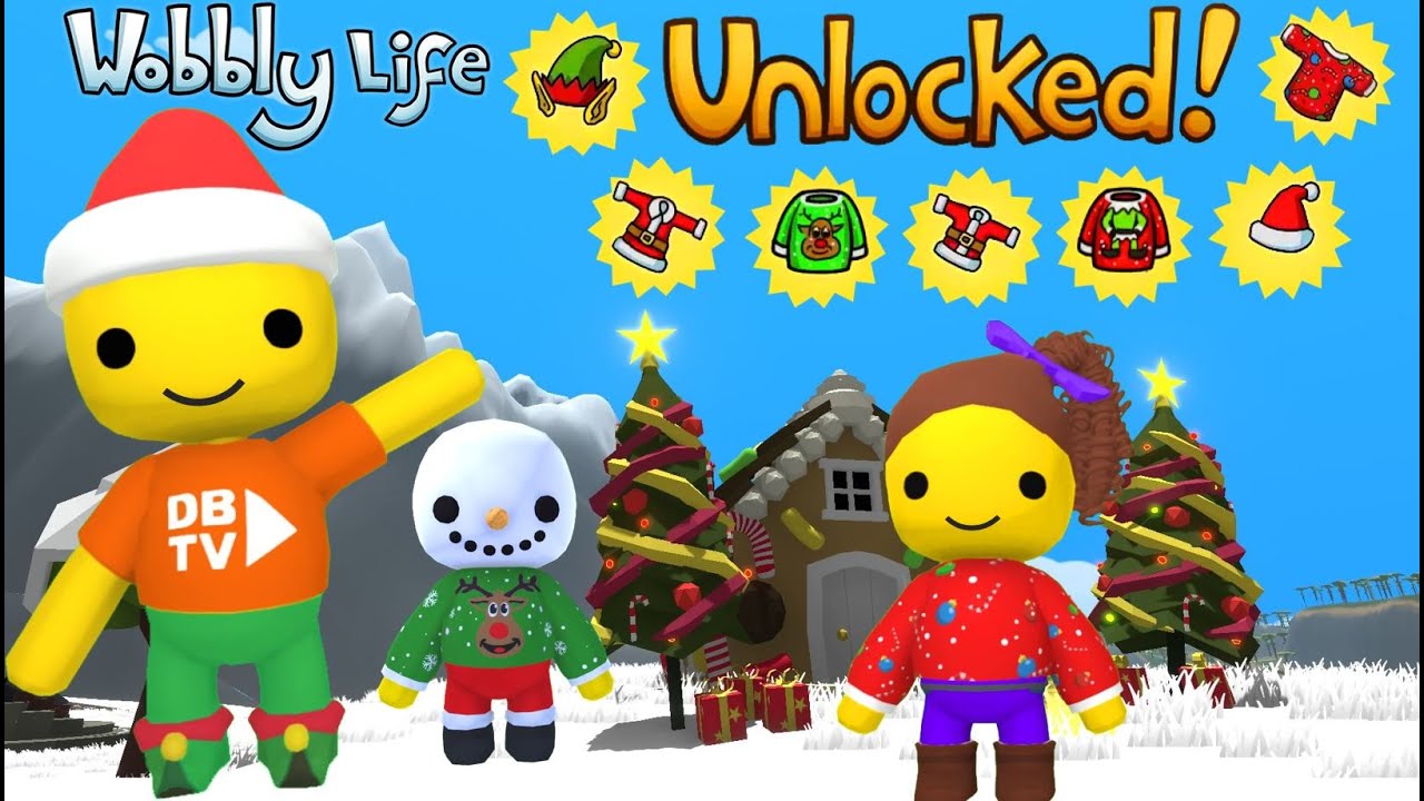 WE UNLOCKED 7 CHRISTMAS OUTFITS IN WOBBLY LIFE FESTIVE CHRISTMAS UPDATE