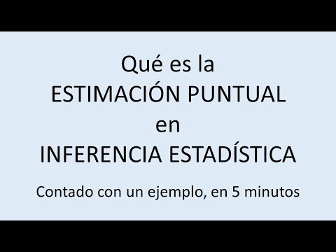 Vídeo: Què és l'estimació en estadística inferencial?