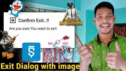 custom exit dialog with image project in sketchware #AndroidAppdeveloper #sketchware #Aauraparti