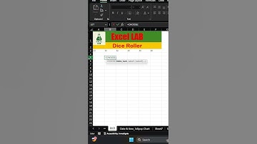 How to simulate a dice roll #ExcelDice #ExcelFormula #ExcelShorts #SpreadsheetHacks