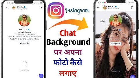 🔥How to put your photo in Instagram chat😍 | Set Chat Wallpaper Trick 2025 | Instagram Photo❤️