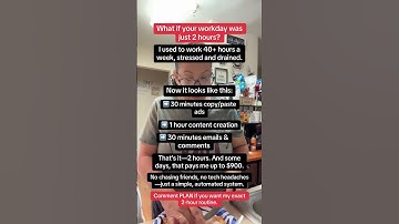 What if your entire workday could fit into just 2 hours? Here’s what mine looks like: ➡️ 30 min