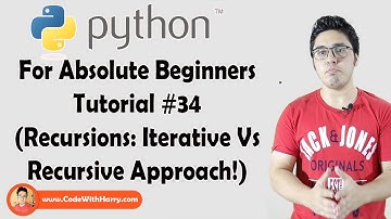 Recursions: Recursive Vs Iterative Approach | Python Tutorials For Absolute Beginners In Hindi #34
