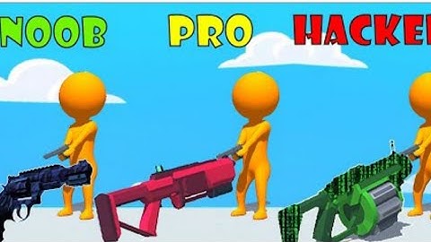 NOOB vs PRO vs HACKER / in Gun Sprint