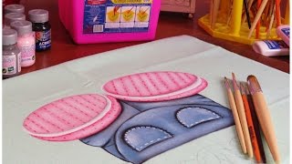 Pintura em tecido – Zebrinha Jurema – Parte 2