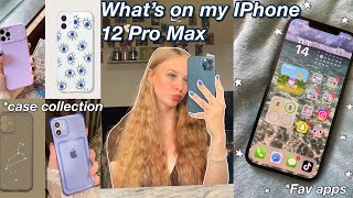 WHATS ON MY IPHONE 12 PRO MAX & CASE COLLECTION 📱 favourite apps, summer layout 🤍 screenshot 5