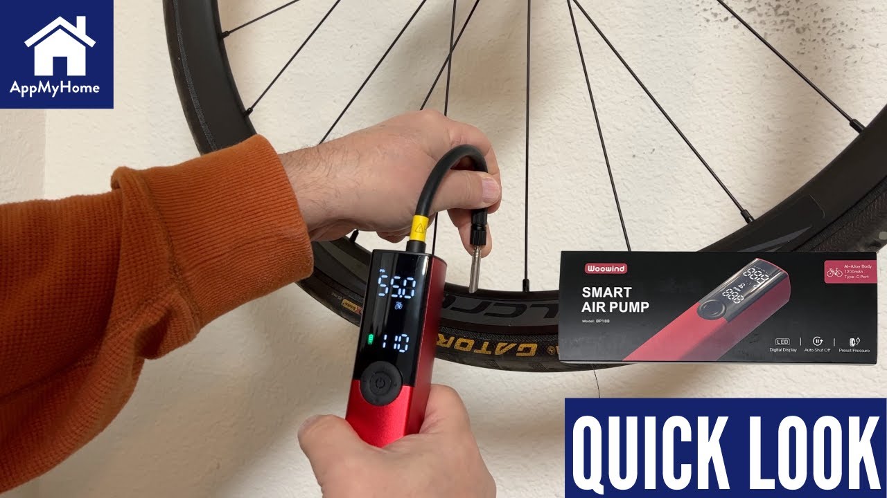 Quick Look: Woowind Tire Inflator Bike Pump, Portable, Auto Shut