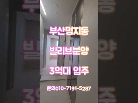 3억대 집구매 가능 명지국제신도시 명지빌리브 대박분양진행중