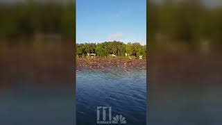 Facebook video shows mass of floating trash on Lake Jackson