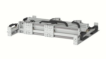 XY multiple gantry with multiple carrier - LinMot