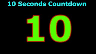 10 Seconds Countdown | Digital Clock | 10 Seconds Alarm