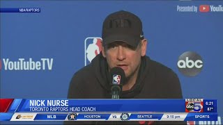 Nick Nurse on blocking out the NBA Finals noise