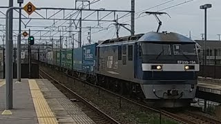 62レ EF210-154号機牽引貨物列車(上り)相見駅通過