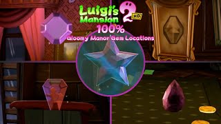 Luigis Mansion 2 Hd 100% Walkthrough Gloomy Manor Gem Locations