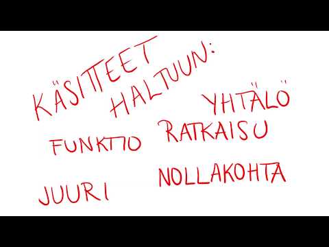 Video: Mikä On Yhtälön Juuri