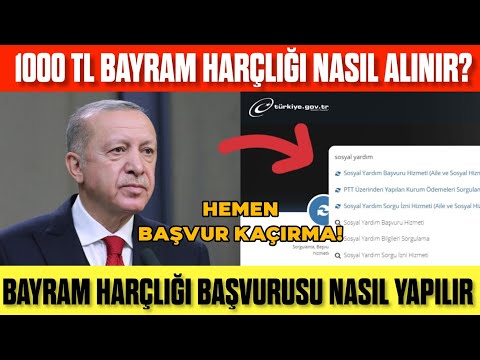 Öğrencilere 1000TL Bayram Harçlığı Başvurusu Nasıl Yapılır? Bayram harçlığı nasıl alınır?