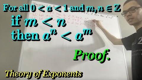 Let 0 ﹤ a ﹤ 1 and m,n be integers. Prove if m ﹤ n then a^n ﹤ a^m (ILIEKMATHPHYSICS)