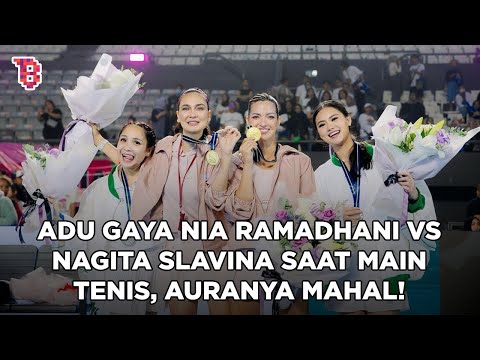 Adu gaya Nagita Slavina VS Nia Ramadhani saat main tenis, duo sultan yang sama sama elegan & kece