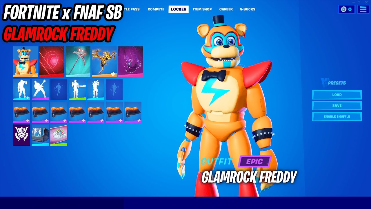 Is Glamrock Freddy From FNAF Joining Fortnite As A New Skin?