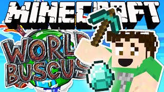 MINECRAFT (Worldbuscus) -- MINE THE DIAMOND MINIGAME